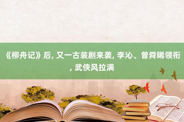 《柳舟记》后, 又一古装剧来袭, 李沁、曾舜晞领衔, 武侠风拉满