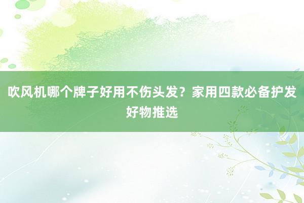 吹风机哪个牌子好用不伤头发？家用四款必备护发好物推选